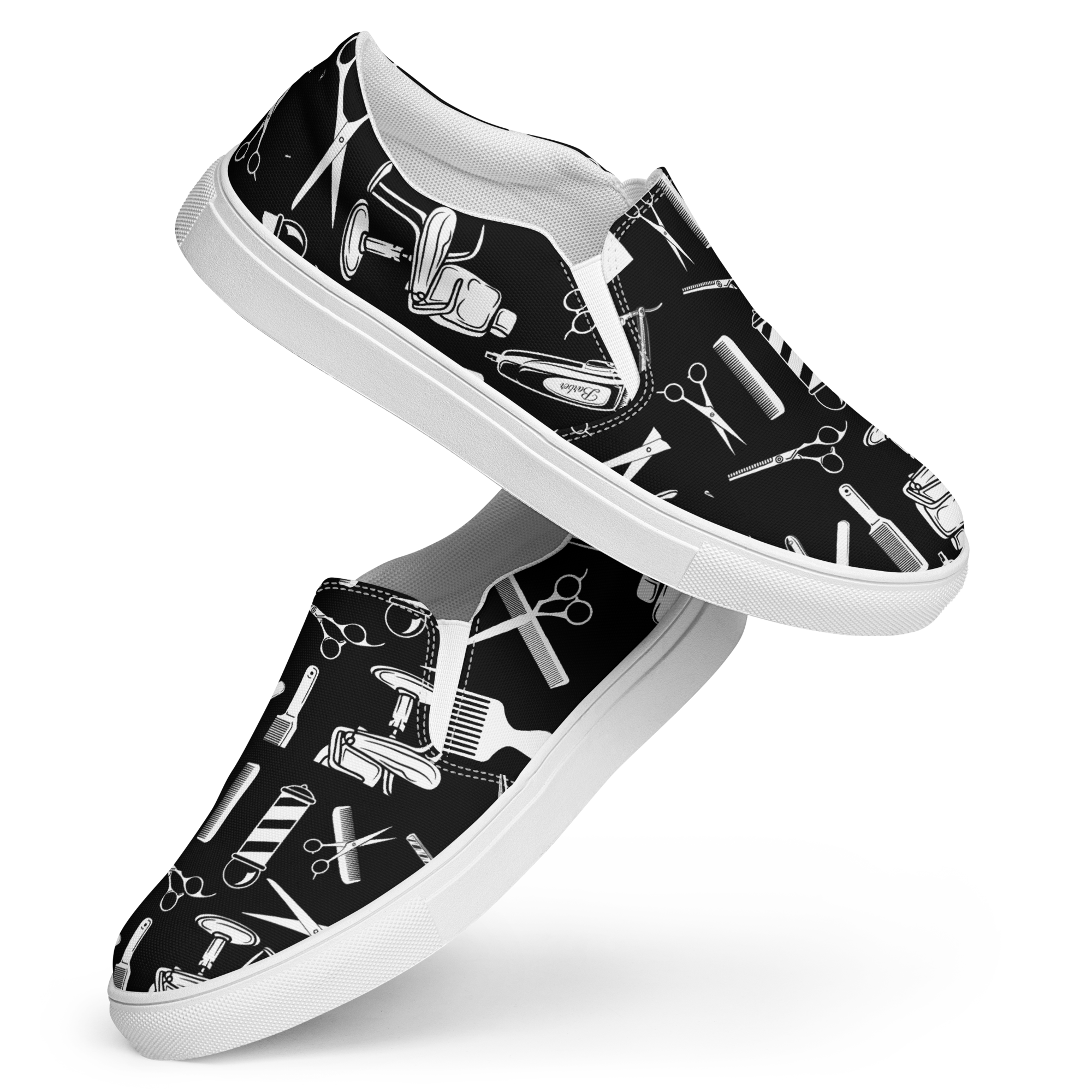 Barber Stylist Women’s slip-on canvas shoes