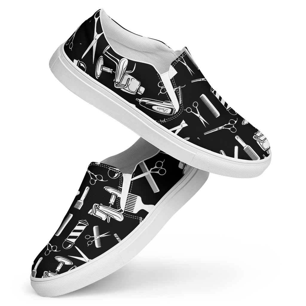 Barber Stylist Women’s slip-on canvas shoes