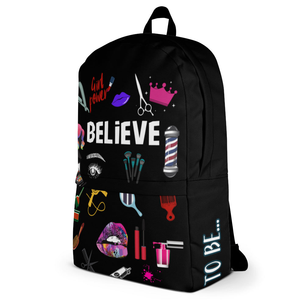 "Believe Hair Stylist" Backpack