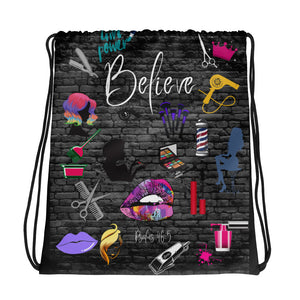 "Believe in Beauty"Drawstring bag