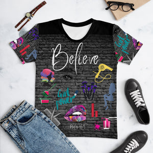 "Believe N Beauty"  short sleeve Women's T-shirt