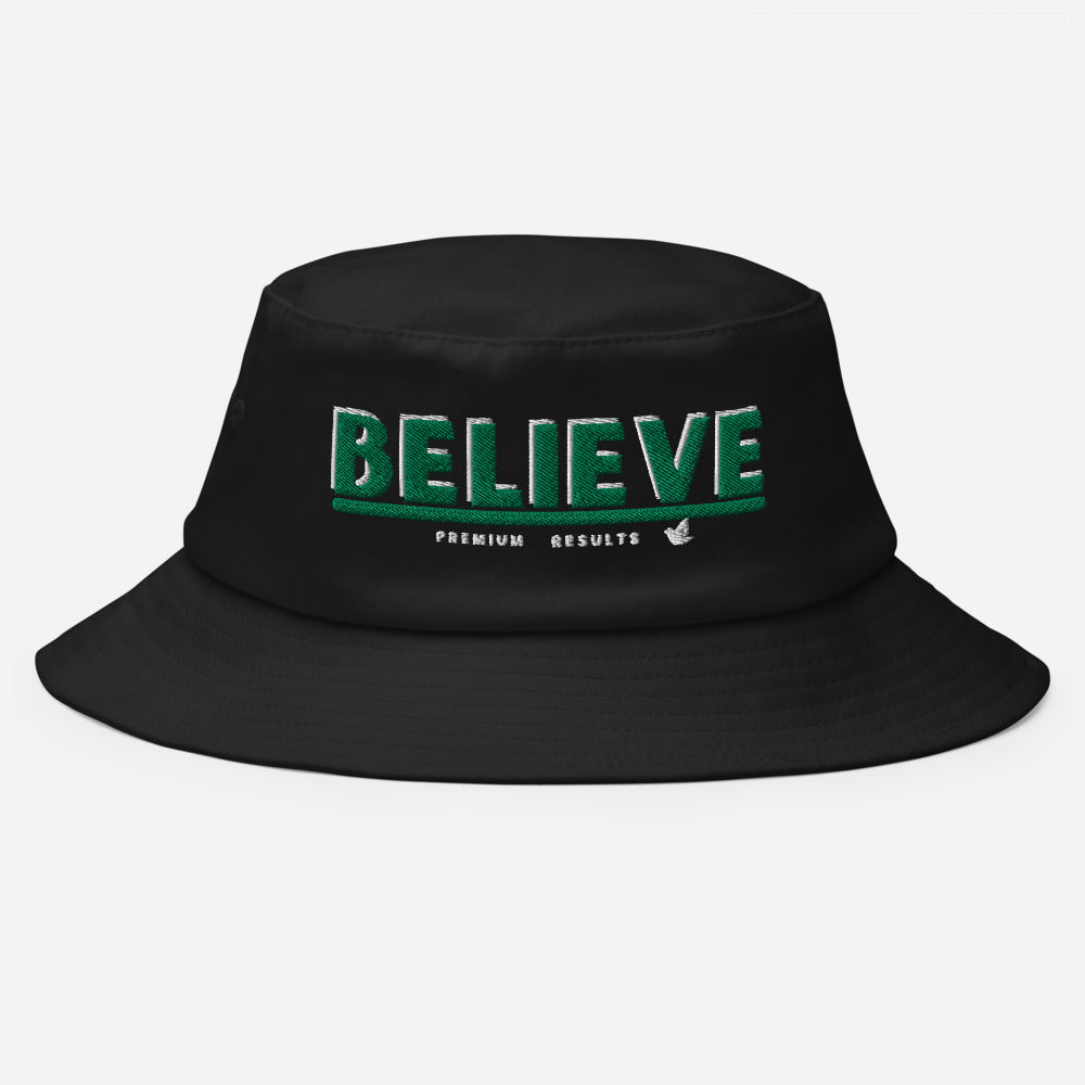 "Believe" Old School Bucket Hat