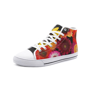 Believe Sunflower High Top Canvas Shoes