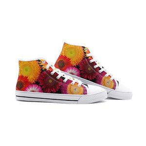 Believe Sunflower High Top Canvas Shoes