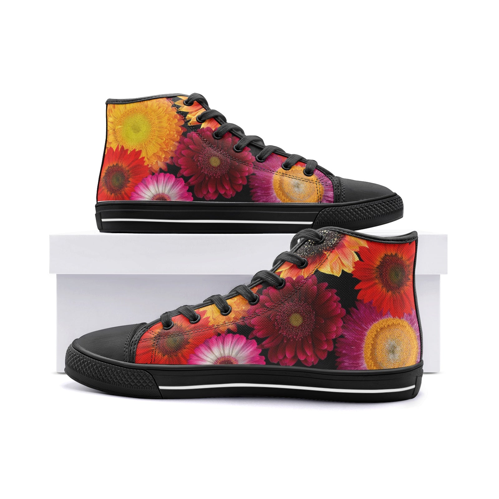 Believe Sunflower High Top Canvas Shoes